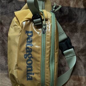 Patagonia Men's Belt Bag in Yellow and Green